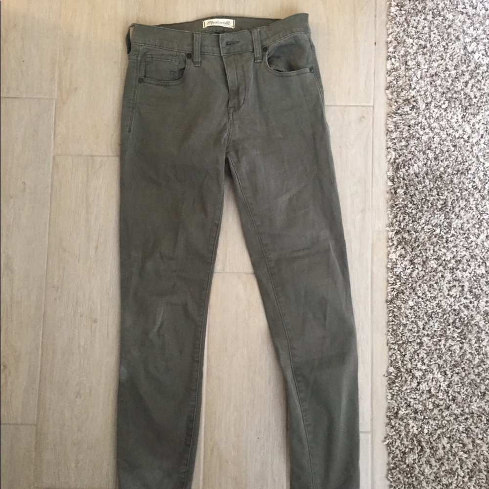 Green Madewell High Riser Skinny Jean- size 26